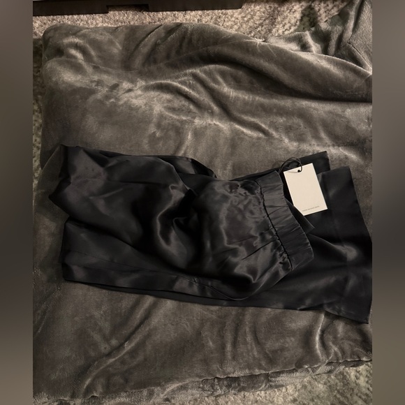 NAKED CASHMERE ROSALIE SILK TROUSER in Black NWT